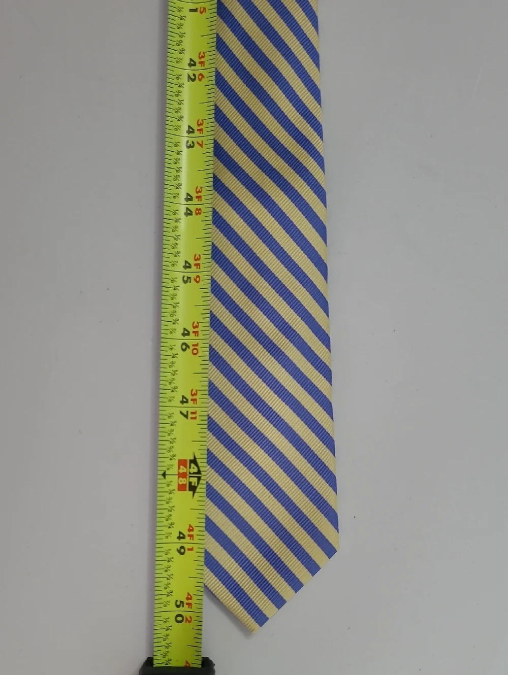 Crewcuts Yellow & Blue Striped Silk Tie